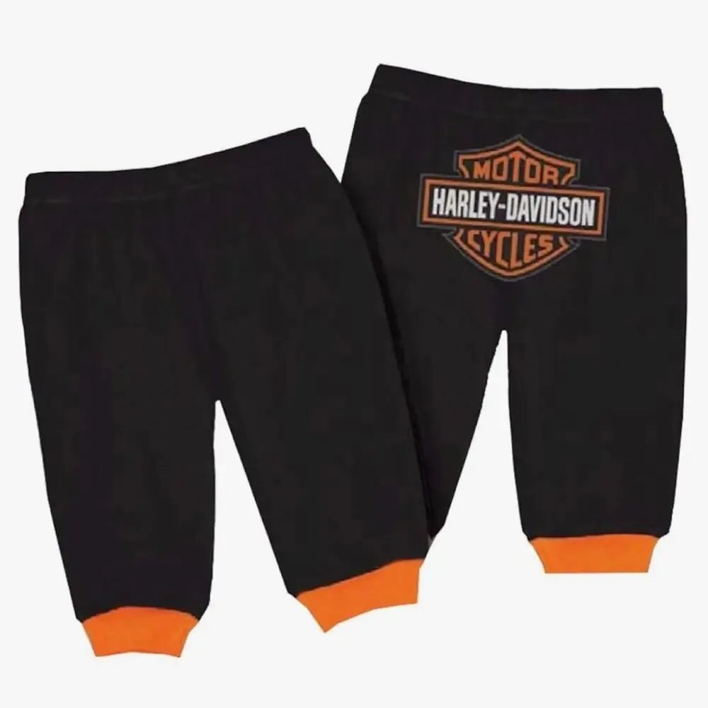 Harley davidson black sweatpants with